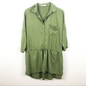 ZARA | Green Tunic Dress